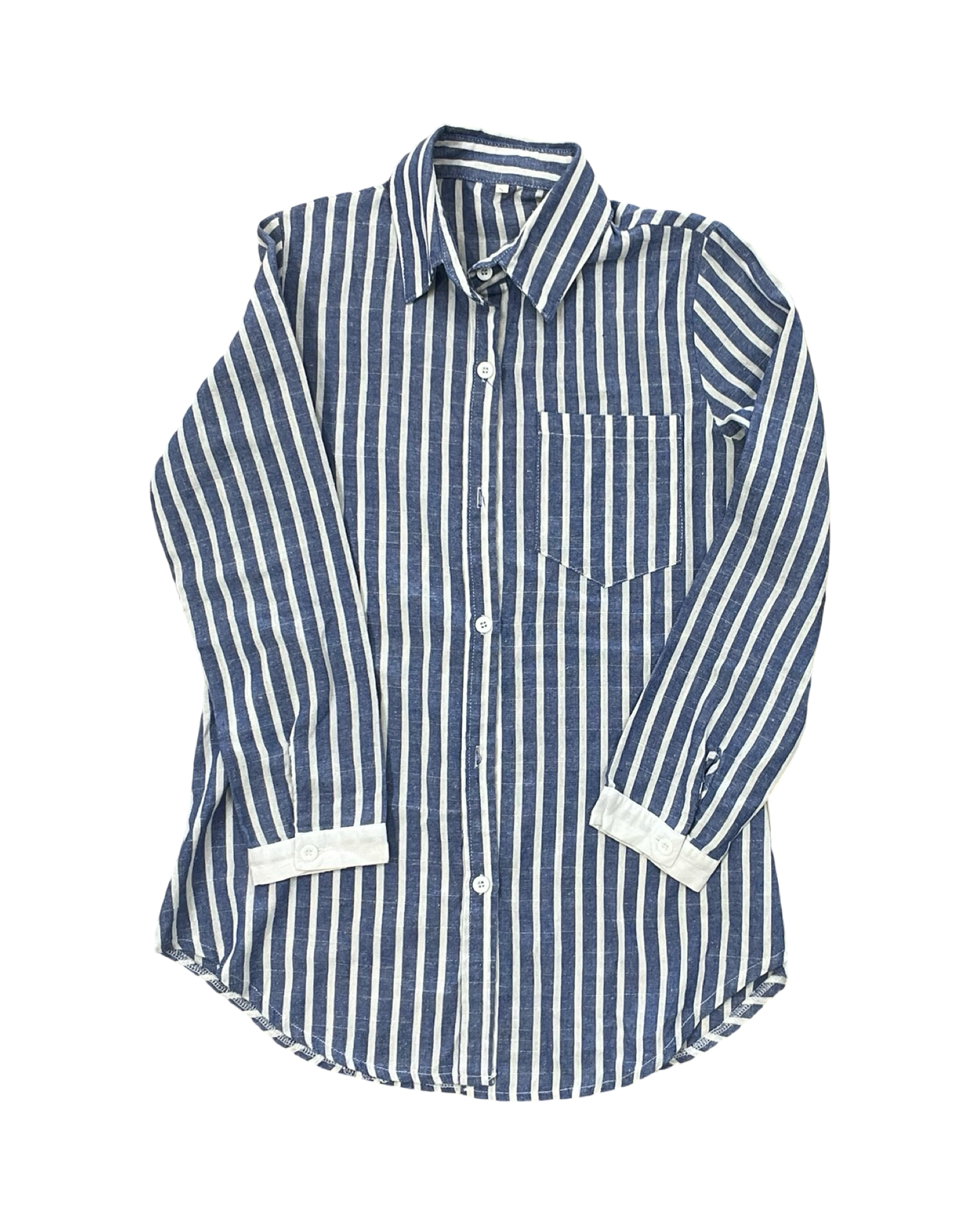 Top Ls By Clothes Mentor In Blue & White, Size:Xs