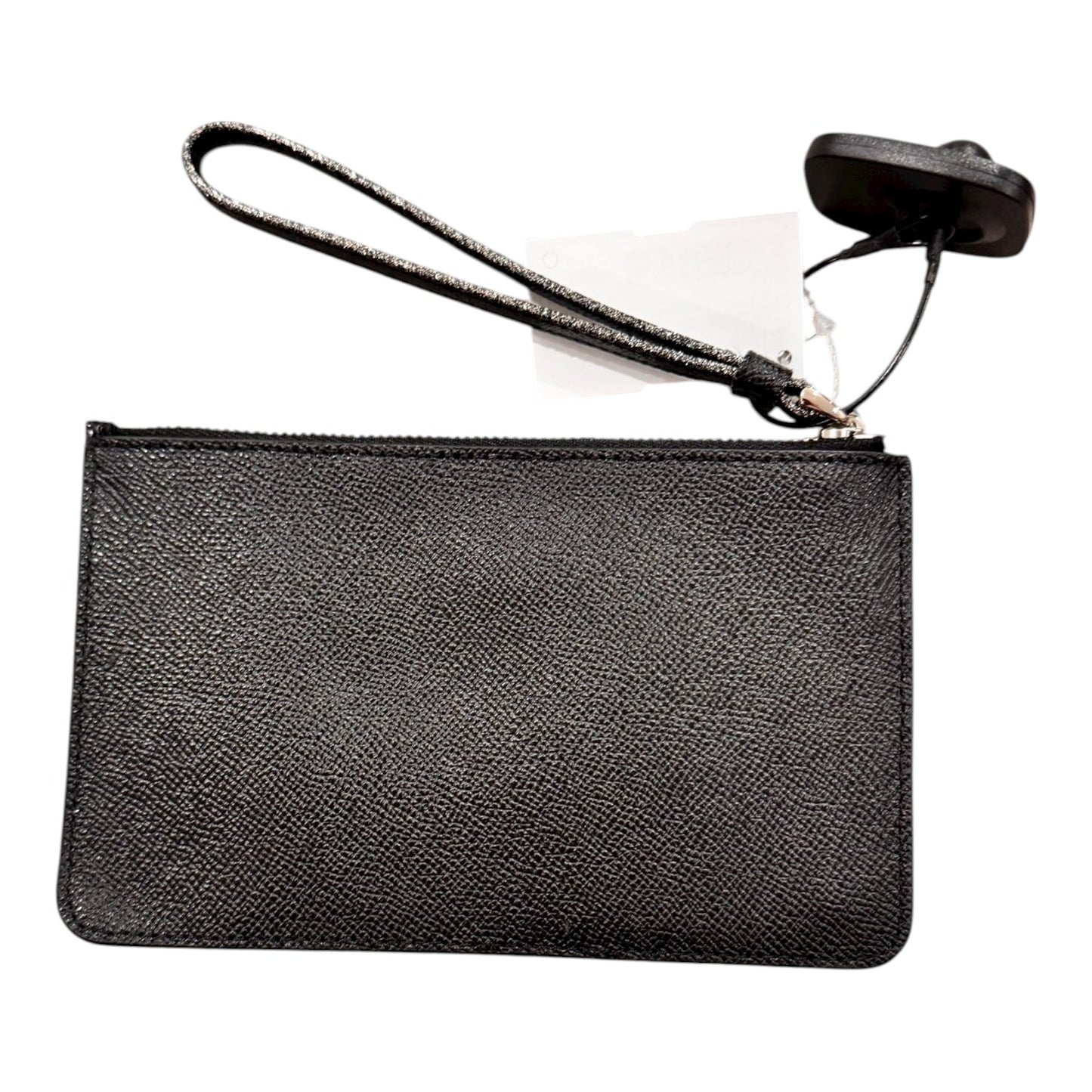 Wristlet Designer By Coach In Black & Silver, Size:Medium