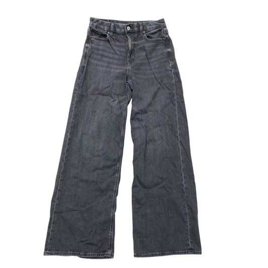 Jeans Wide Leg By American Eagle In Blue Denim, Size:4L