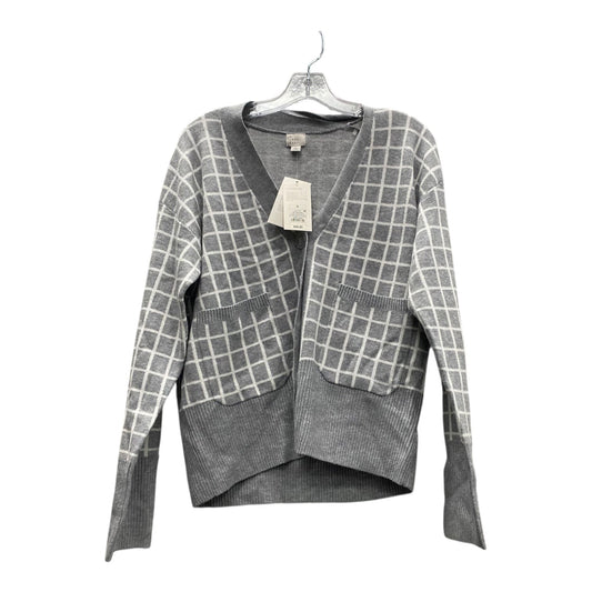 Sweater Cardigan By A New Day In Grey & White, Size:S