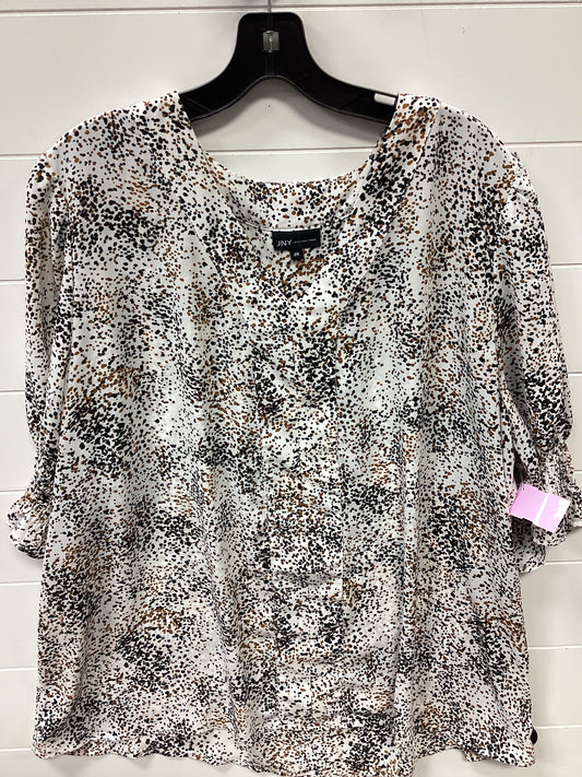 Top Ss By Jones New York In Cream, Size:2X