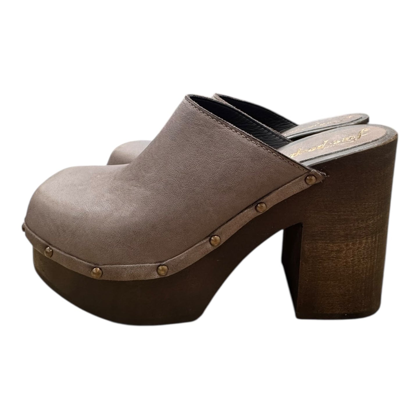 Shoes Heels Block By Free People In Grey, Size:9.5