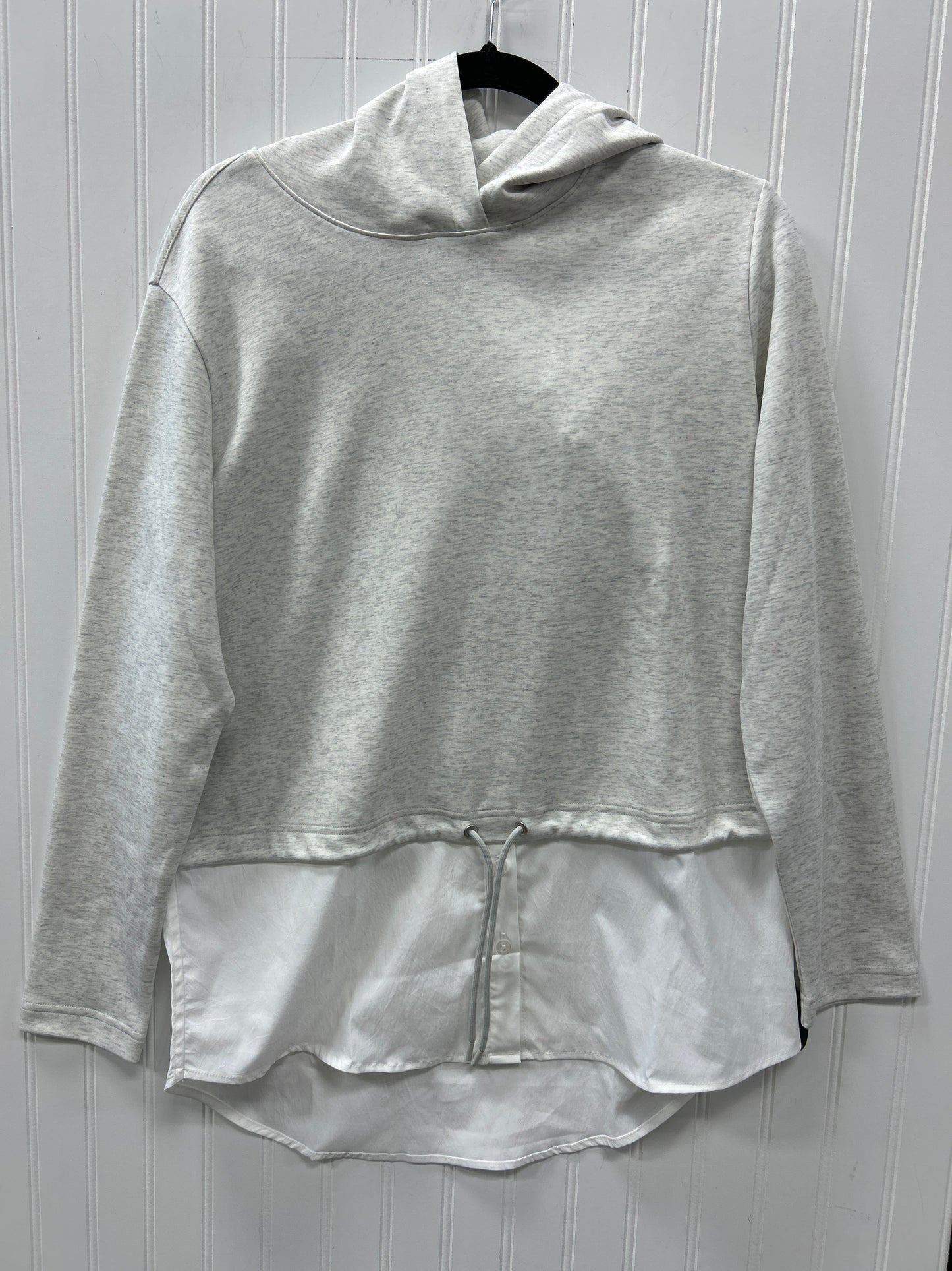 Athletic Top Ls Collar By Athleta In Grey, Size:M