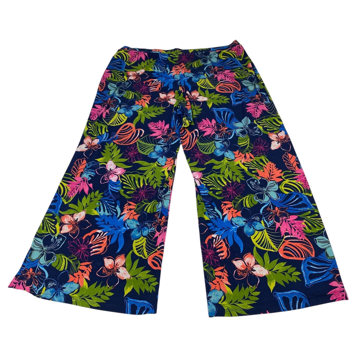 Pants Wide Leg By Cato In Navy, Size:1X