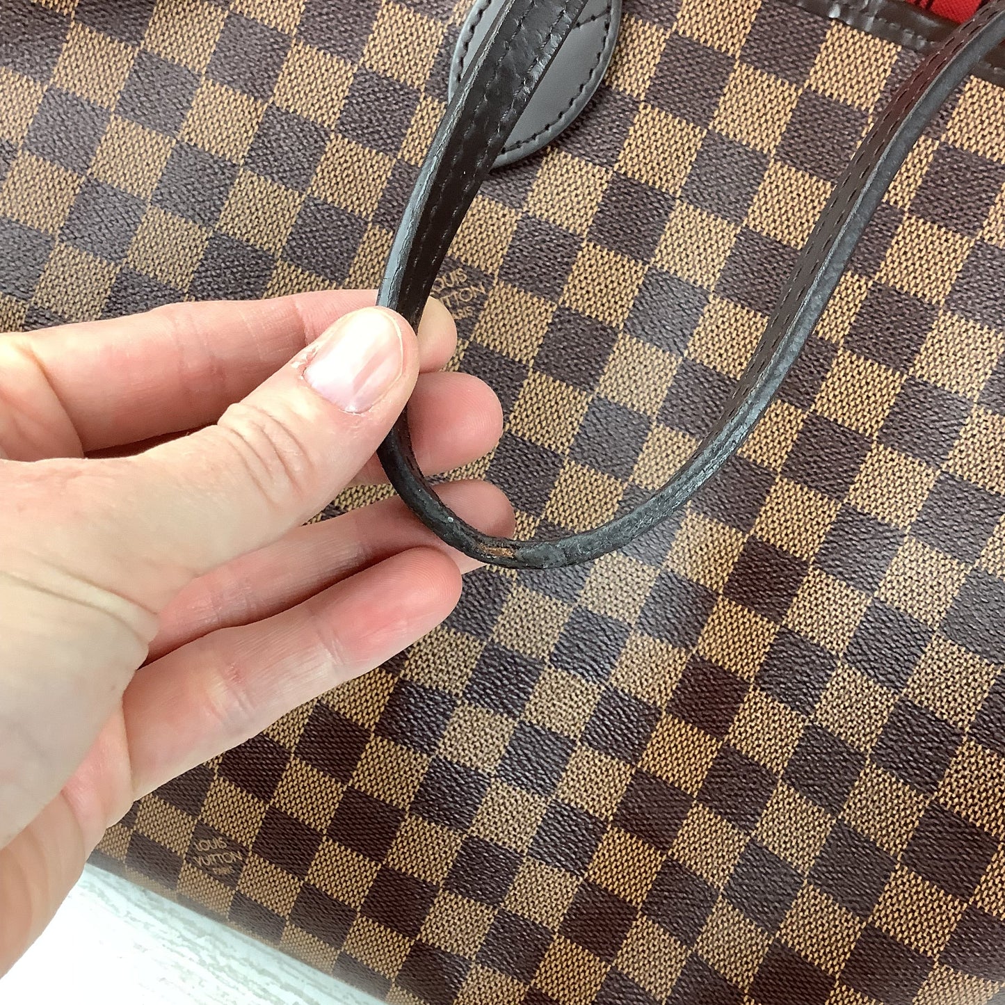 Tote Luxury Designer By Louis Vuitton, Size: Large (AS IS)