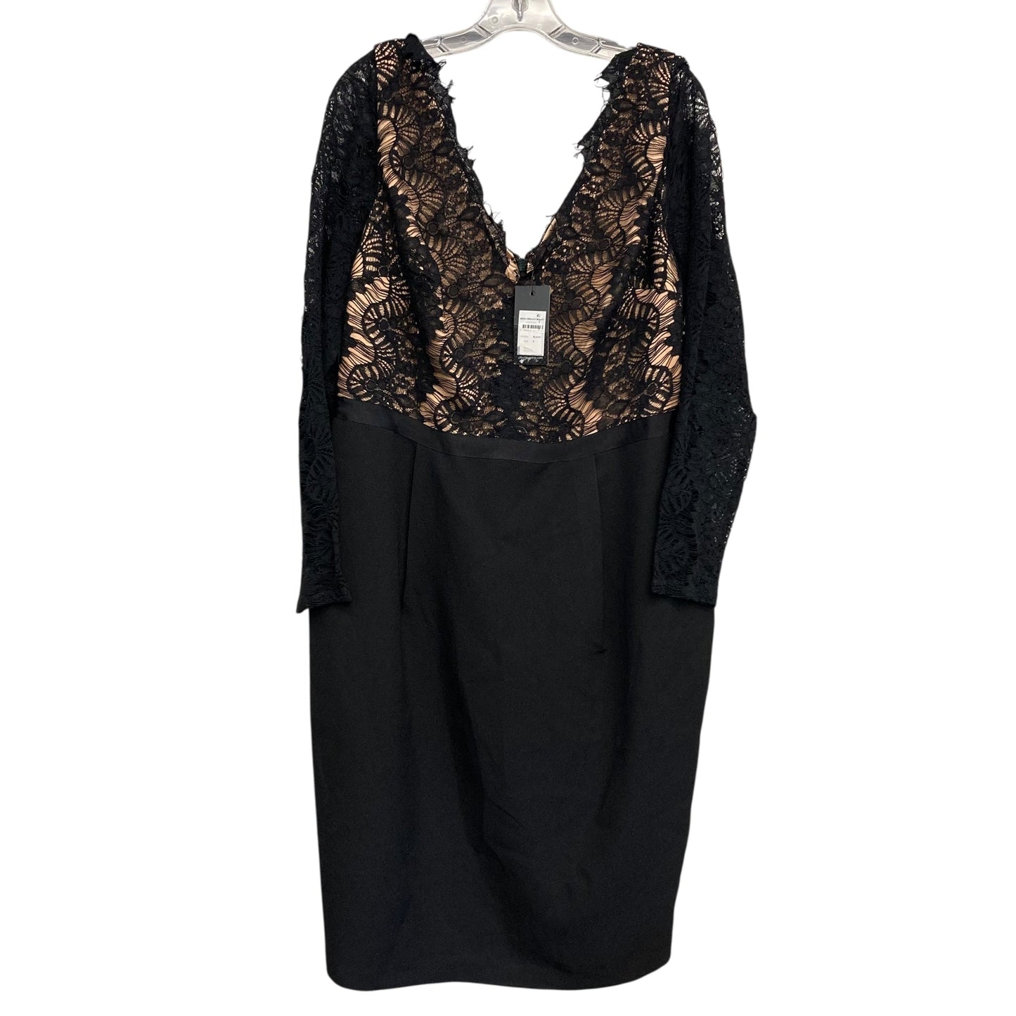 Dress Party Midi By City Chic In Black, Size:XL