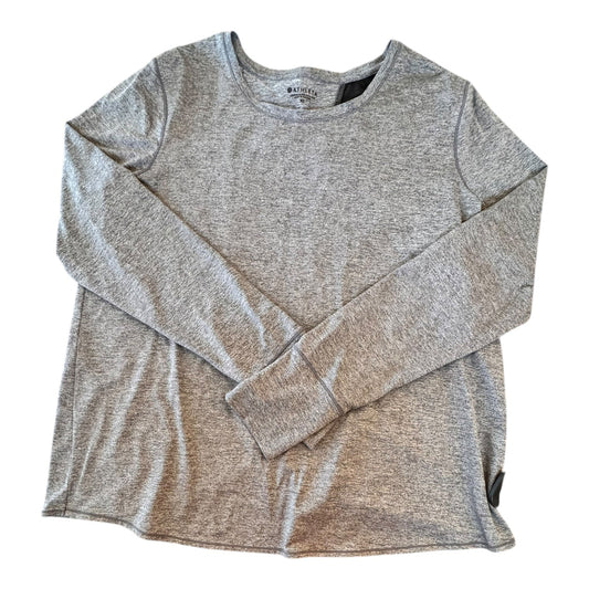 Athletic Top Ls Collar By Athleta In Grey, Size:Xl