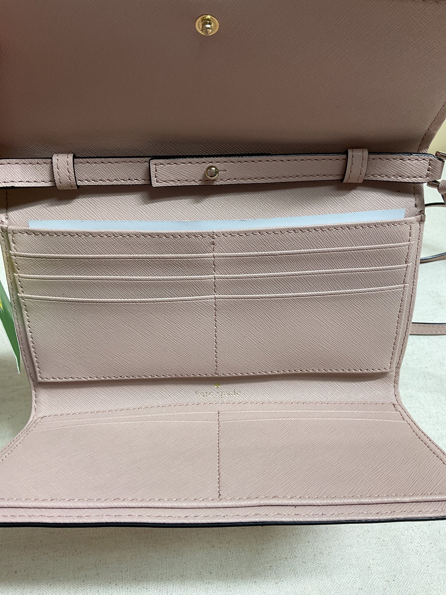 Crossbody Designer By Kate Spade In Black & Pink, Size:Small