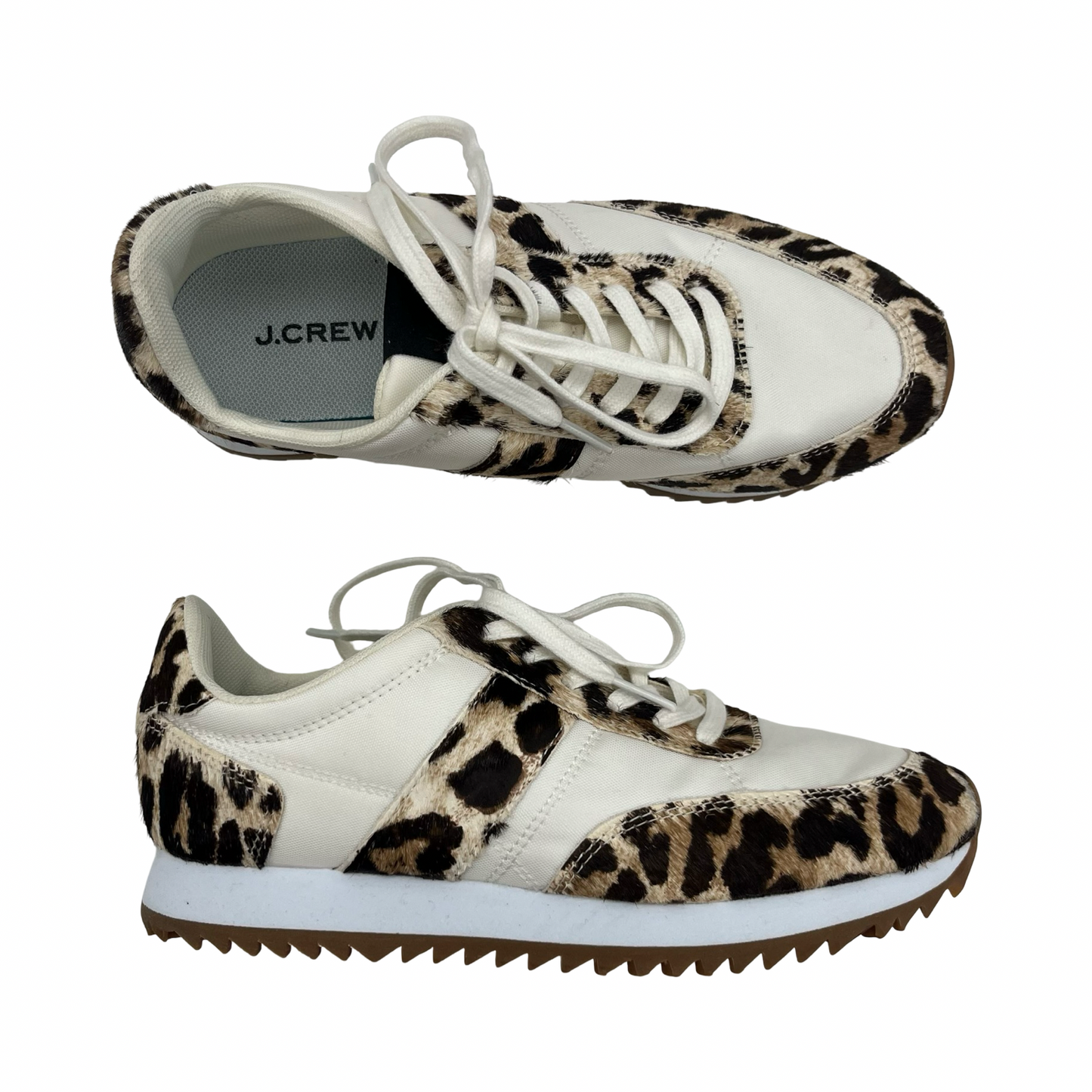 Shoes Sneakers By J. Crew In Animal Print, Size:7