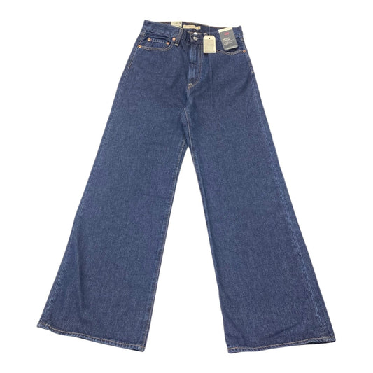 Jeans Wide Leg By Levis In Blue, Size:6