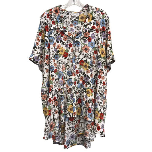 Top Ss By Ophelia Roe In Floral Print, Size:3X