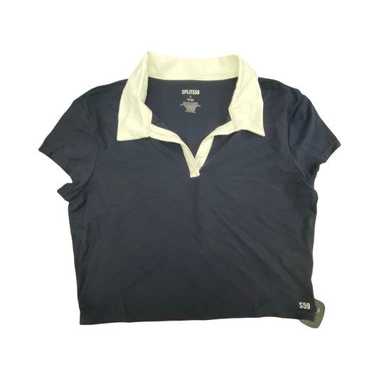 Athletic Top Ss By Splits59 In Blue & White, Size:L