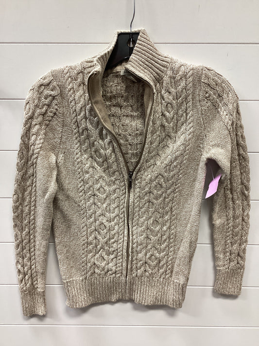 Sweater Cardigan By L.L. Bean In Tan, Size:Xs