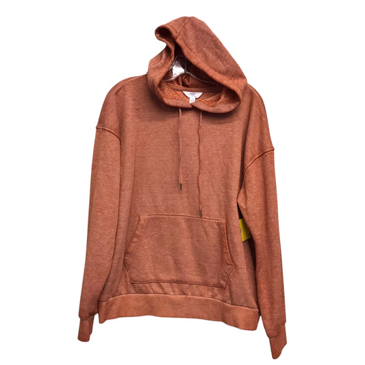 Sweatshirt Hoodie By Time And Tru In Orange, Size:L