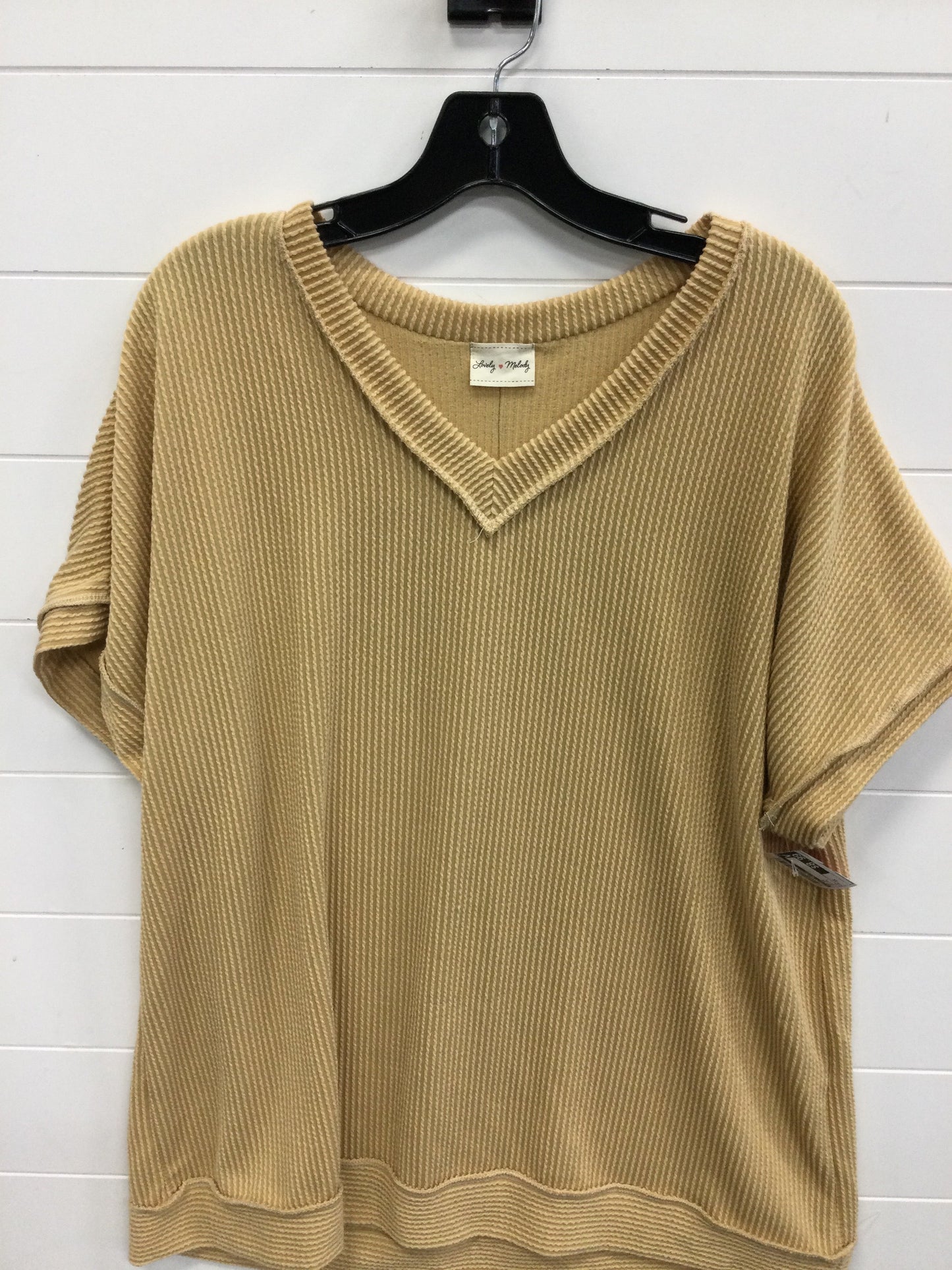 Top Ss By Lovely Melody In Yellow, Size:1X