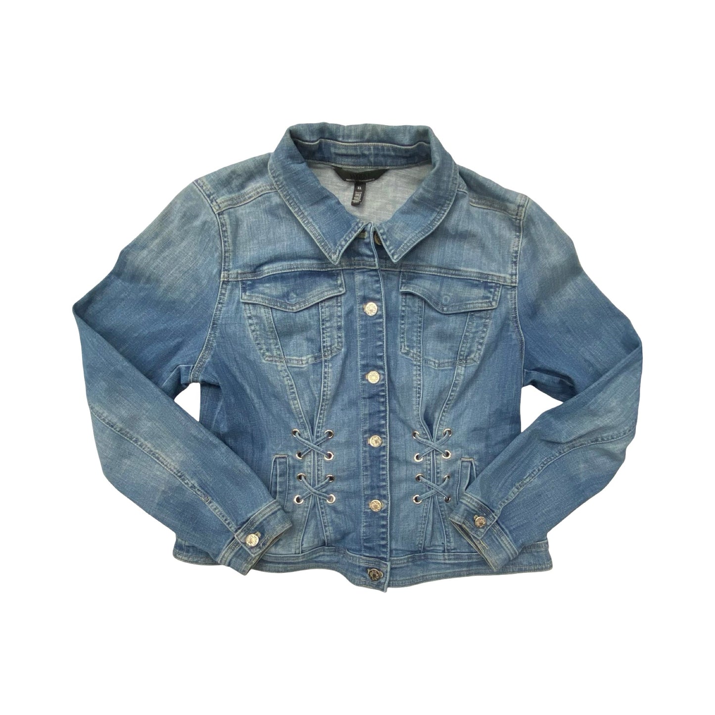 Jacket Denim By White House Black Market In Blue Denim, Size:Xl
