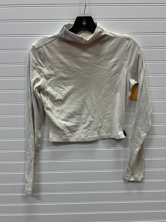 Athletic Top Ls Collar By Lululemon In Cream, Size:6