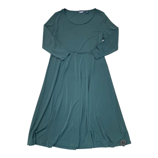 Dress Party Midi By Lands End In Green, Size:L