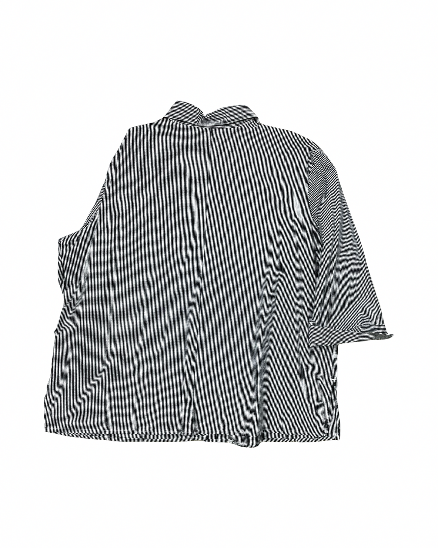 Blouse 3/4 Sleeve By Studio Works In Black & White, Size:22