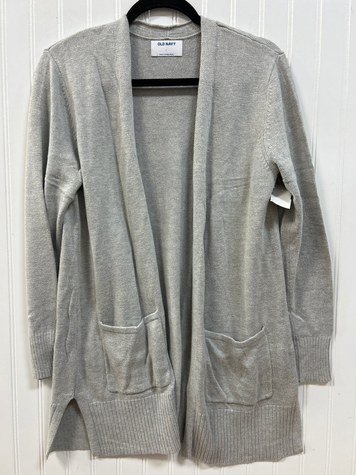 Sweater Cardigan By Old Navy In Grey, Size:L