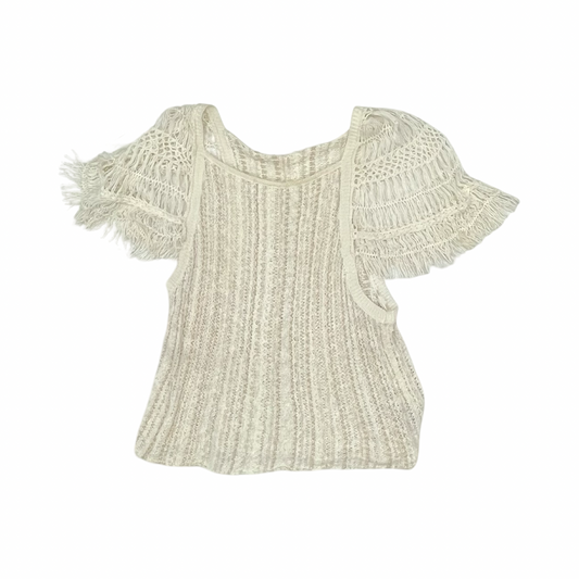 Sweater Ss By Free People In Cream, Size:S