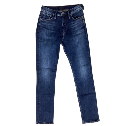 Jeans Straight By Silver In Blue Denim, Size:2