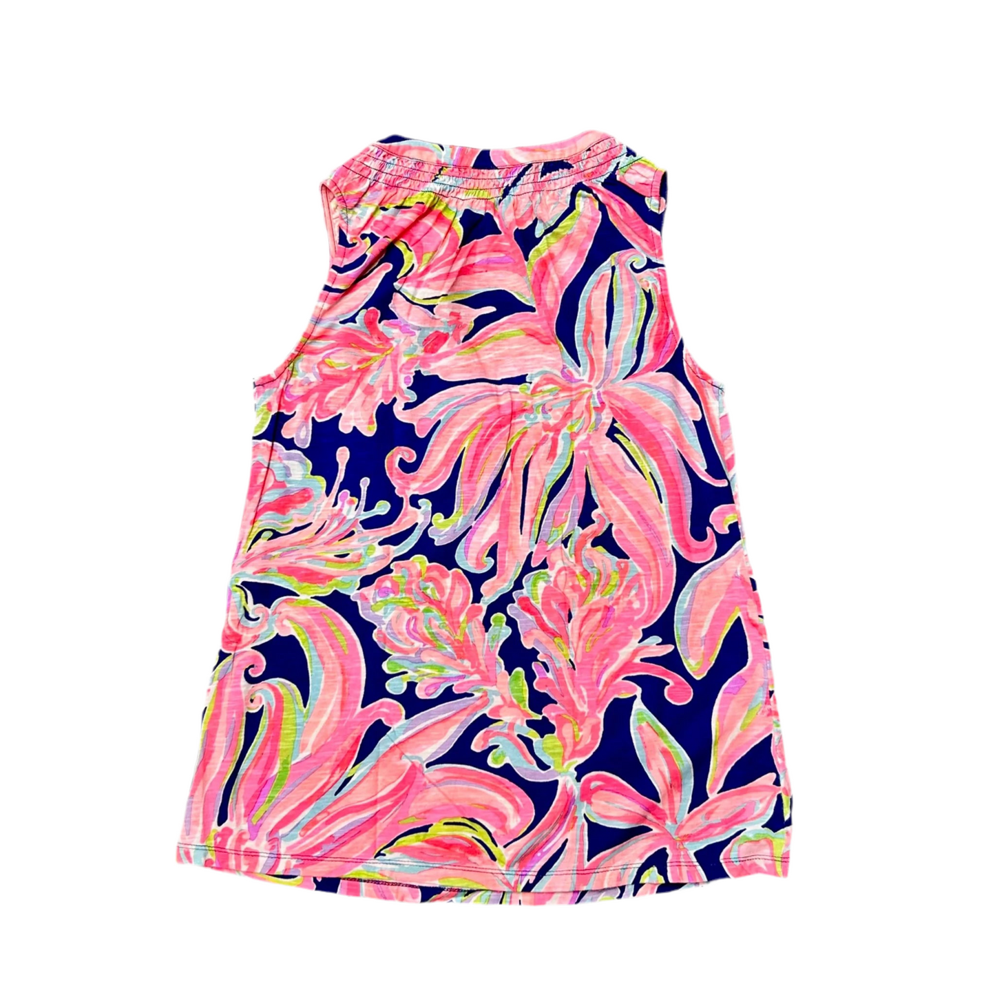 Top Sleeveless Designer By Lilly Pulitzer In Blue & Pink, Size: S