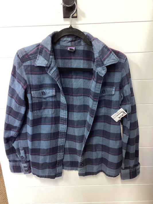 Top Ls By Patagonia In Plaid Pattern, Size:4