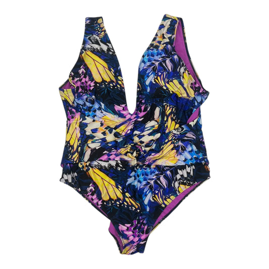 Swimsuit By Clothes Mentor In Blue, Size:4X