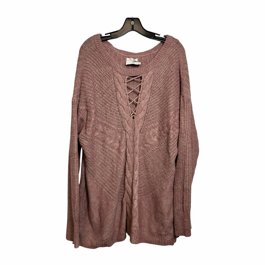 Sweater By Maurices In Pink, Size: 2x