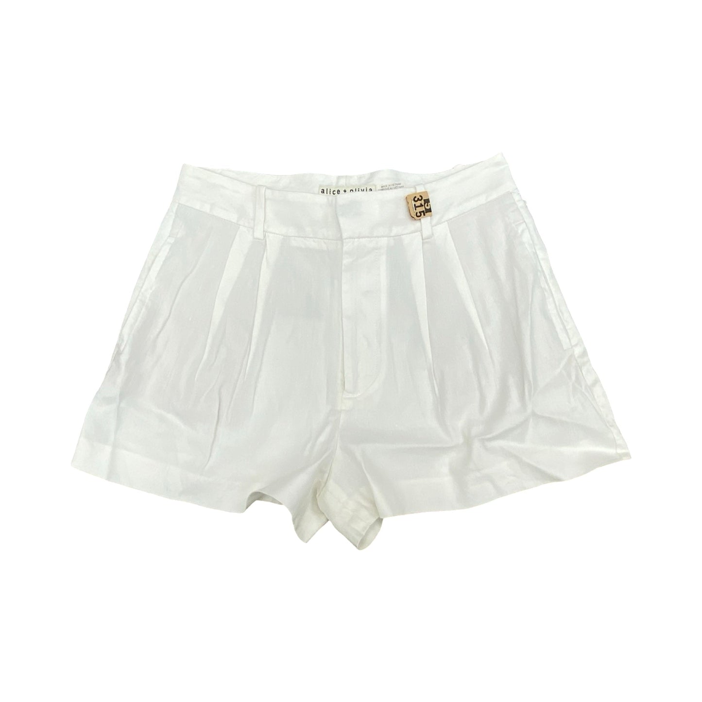 Shorts Designer By Alice + Olivia In White, Size:2