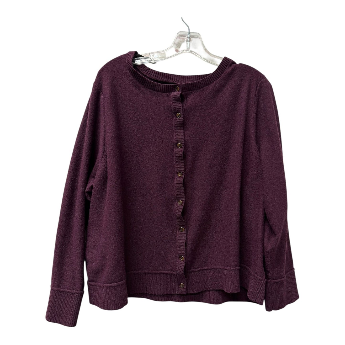 Sweater Cardigan By Torrid In Purple, Size:3X