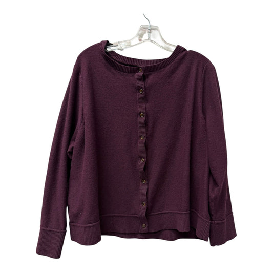 Sweater Cardigan By Torrid In Purple, Size:3X