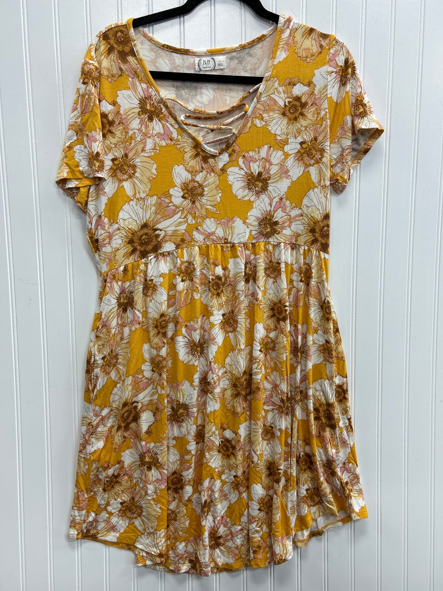 Dress Casual Short By Maurices In Yellow, Size:L