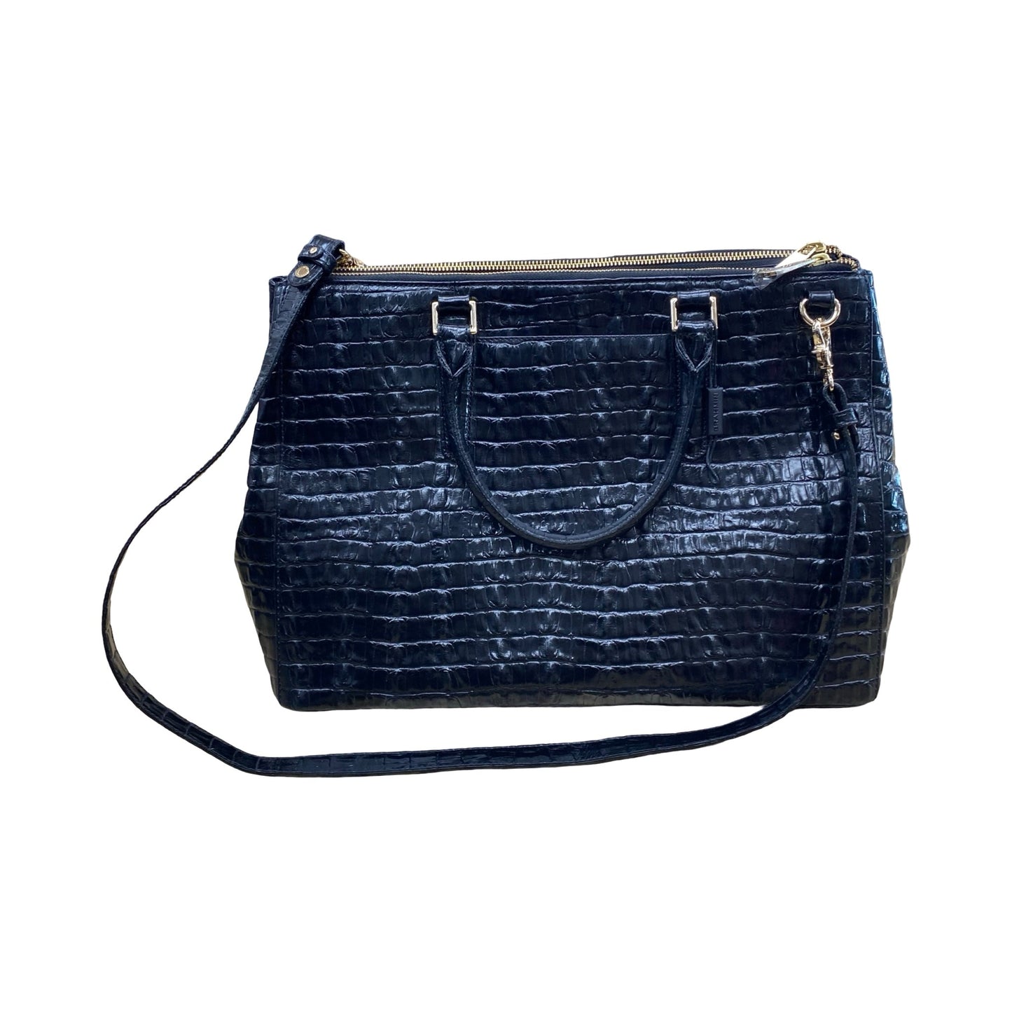 Handbag Designer By Brahmin In Black, Size:Large