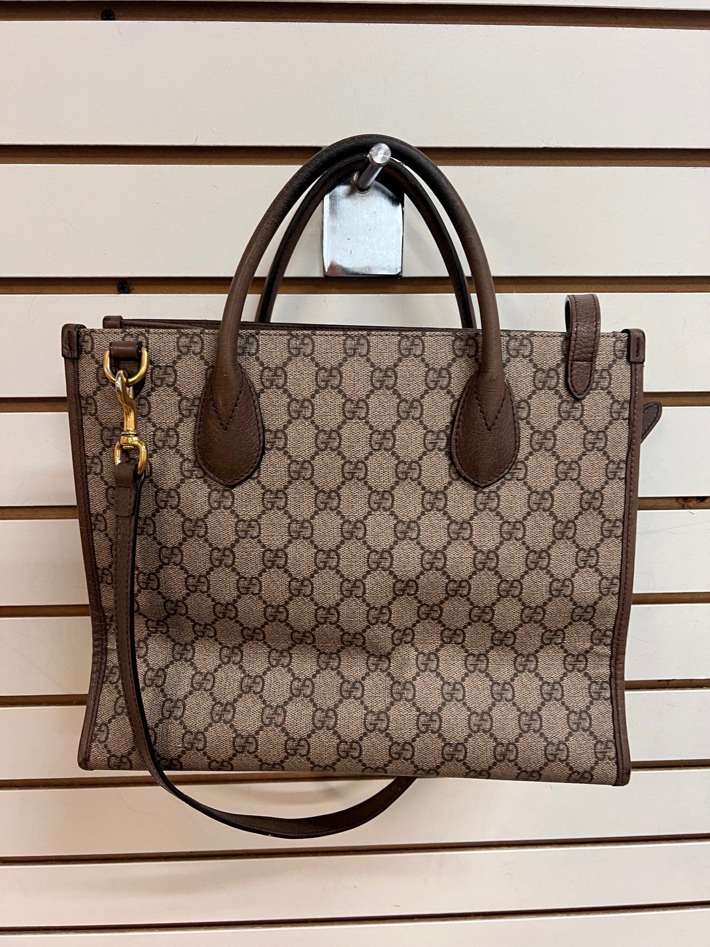 HANDBAG LUXURY DESIGNER by GUCCI In BROWN, Size: MEDIUM