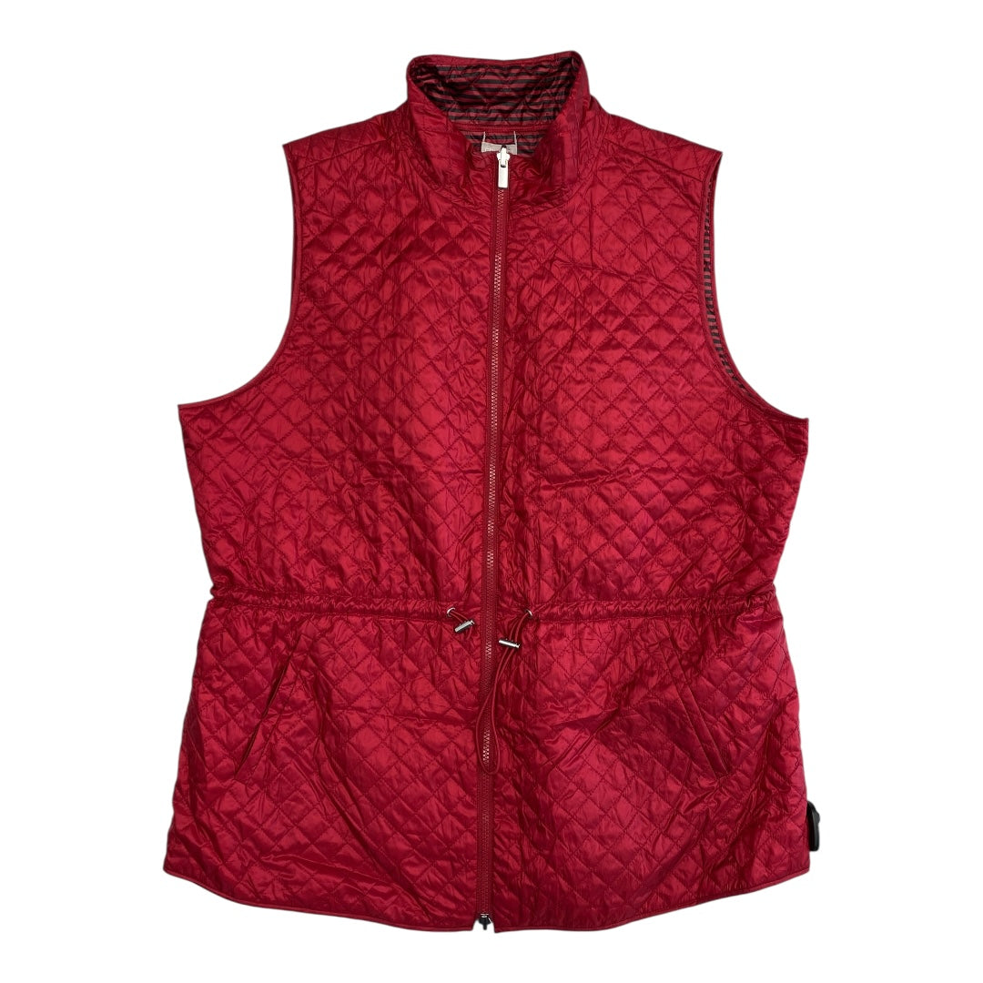 Vest Puffer & Quilted By Chicos In Red, Size:L