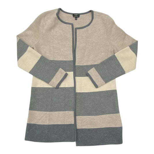 Sweater Cardigan By Talbots In Striped Pattern, Size:Sp