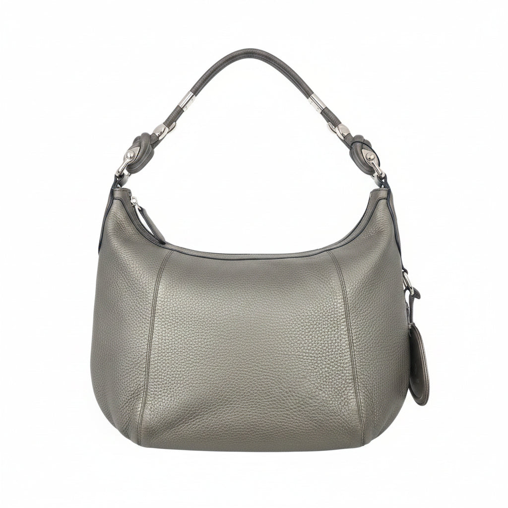Handbag Luxury Designer By Gucci In Grey, Size:Large