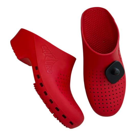 Shoes Heels Block By Cmc In Red, Size:5.5