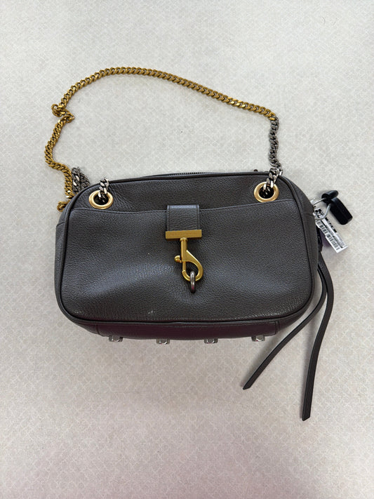 Crossbody Designer By Rebecca Minkoff In Grey, Size:Medium