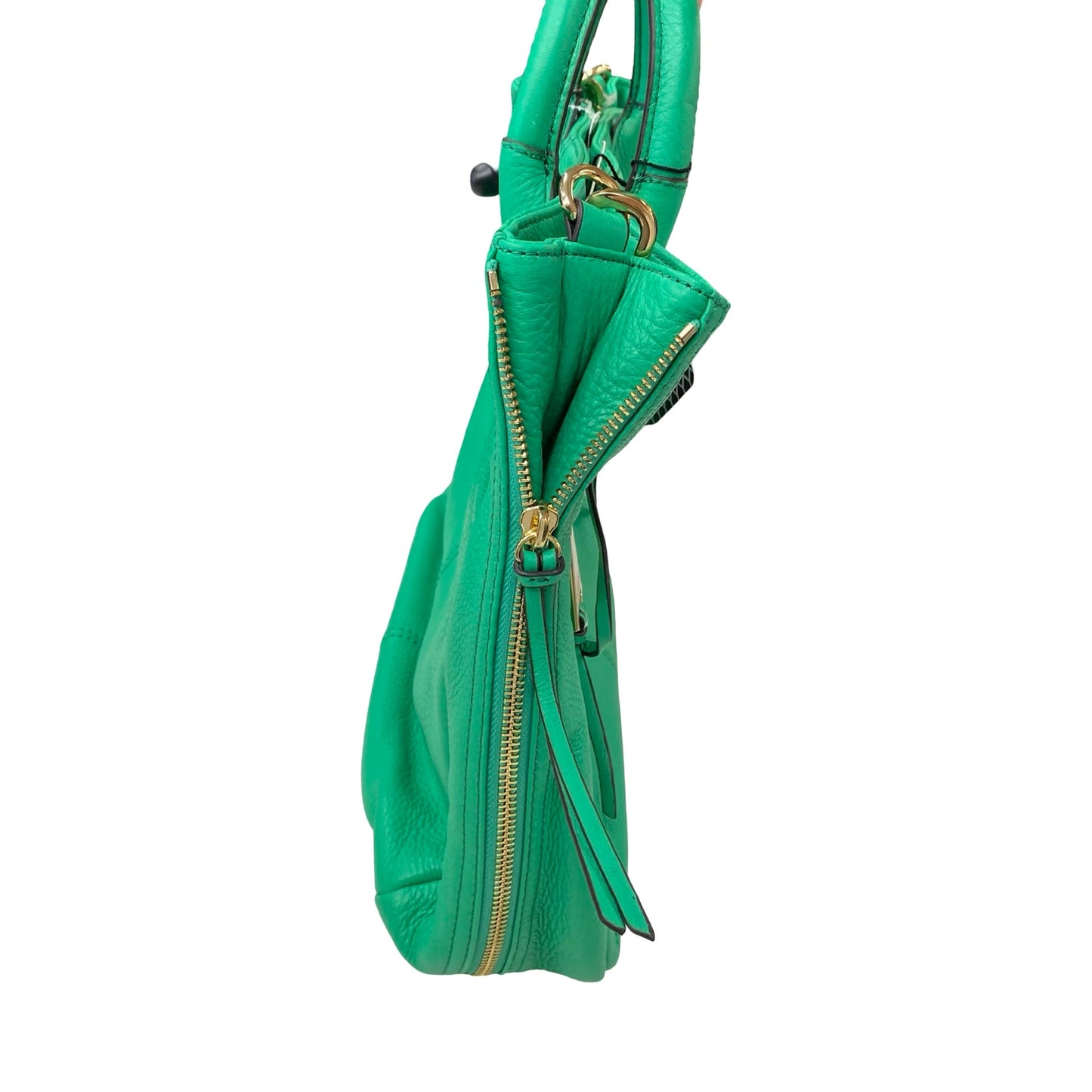 Handbag Leather By Aimee Kestenberg In Green, Size:Medium