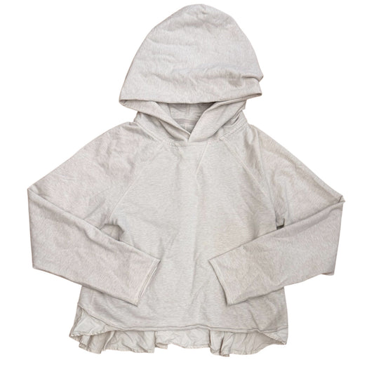 Athletic Sweatshirt Hoodie By Lululemon In Beige, Size:L