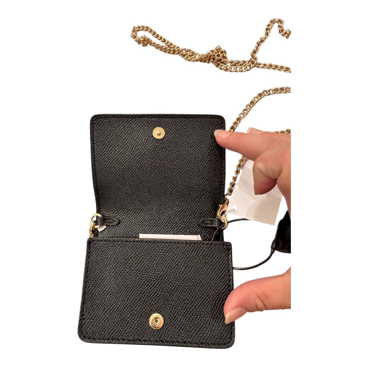 Handbag Designer By Coach In Black, Size:Small