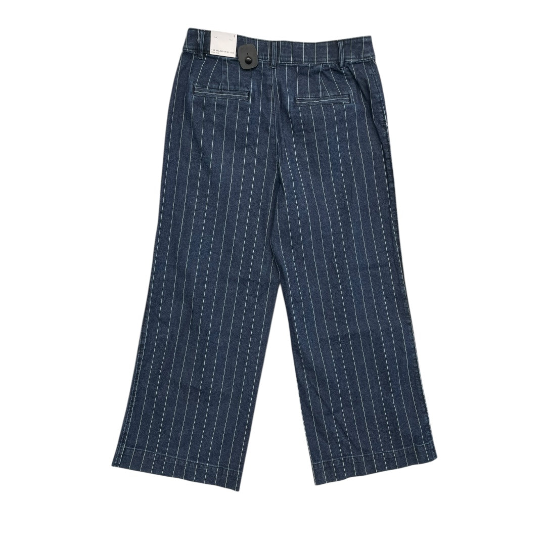 Jeans Wide Leg By Loft In Blue Denim, Size:8