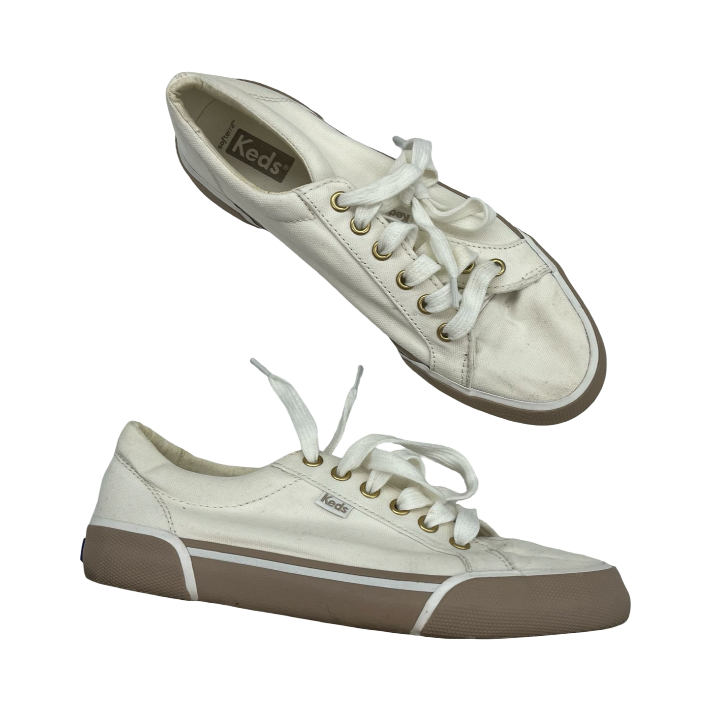 Shoes Sneakers By Keds In White, Size:7.5