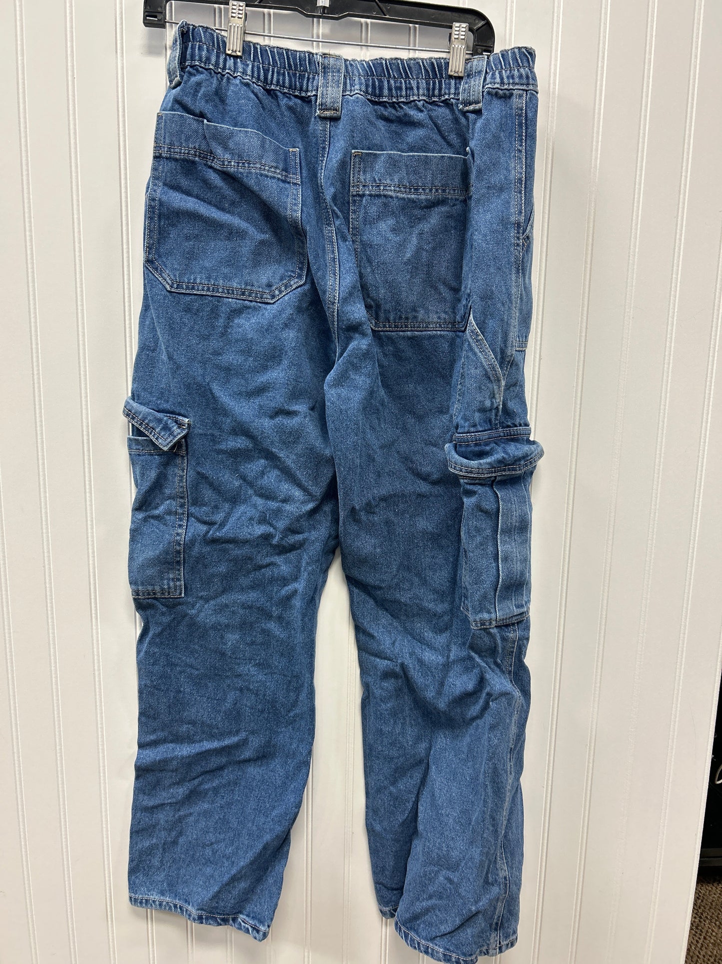 Pants Cargo & Utility By Wax Jean In Blue Denim, Size:12