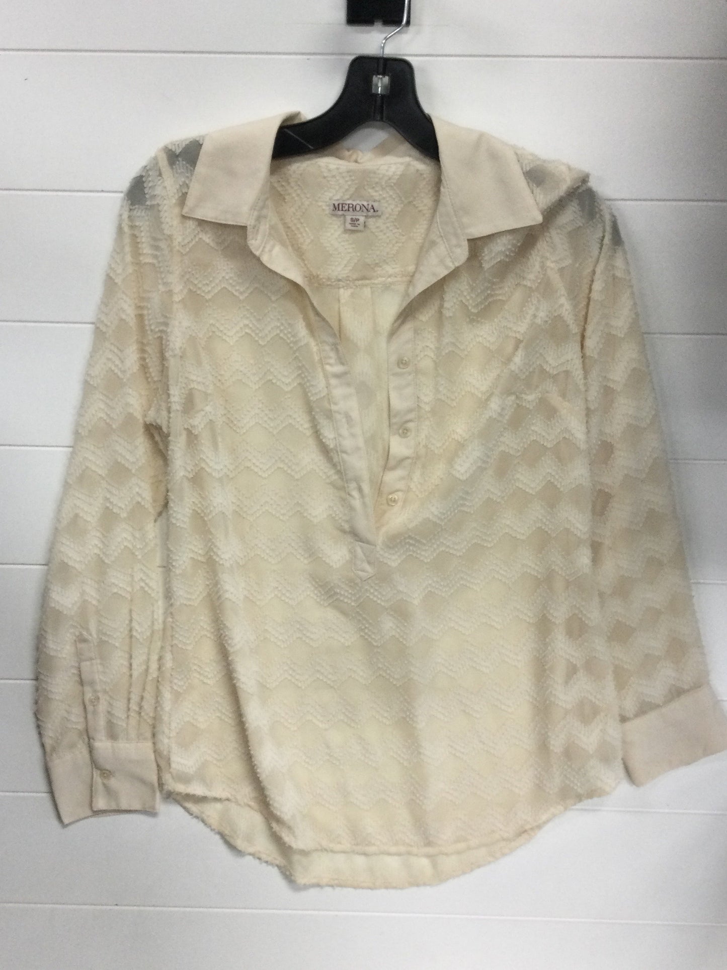 Top Ls By Merona In Cream, Size:S
