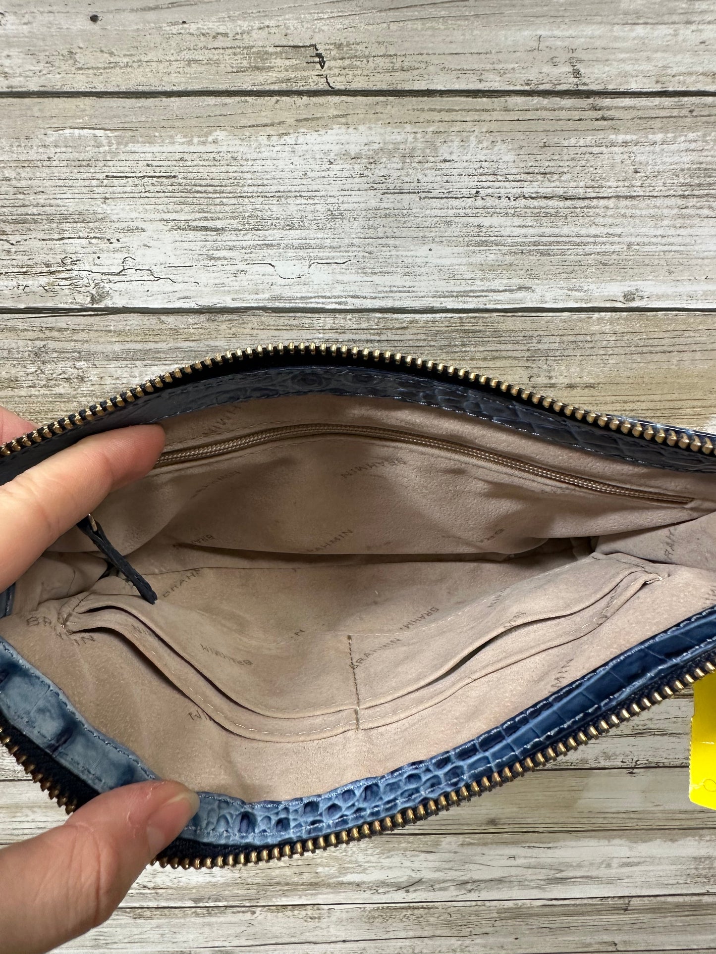 Crossbody Designer By Brahmin In Blue, Size:Small