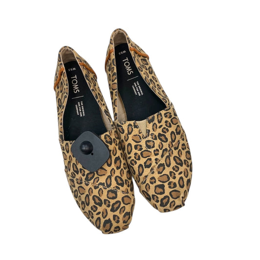Shoes Flats By Toms In Animal Print, Size:8.5
